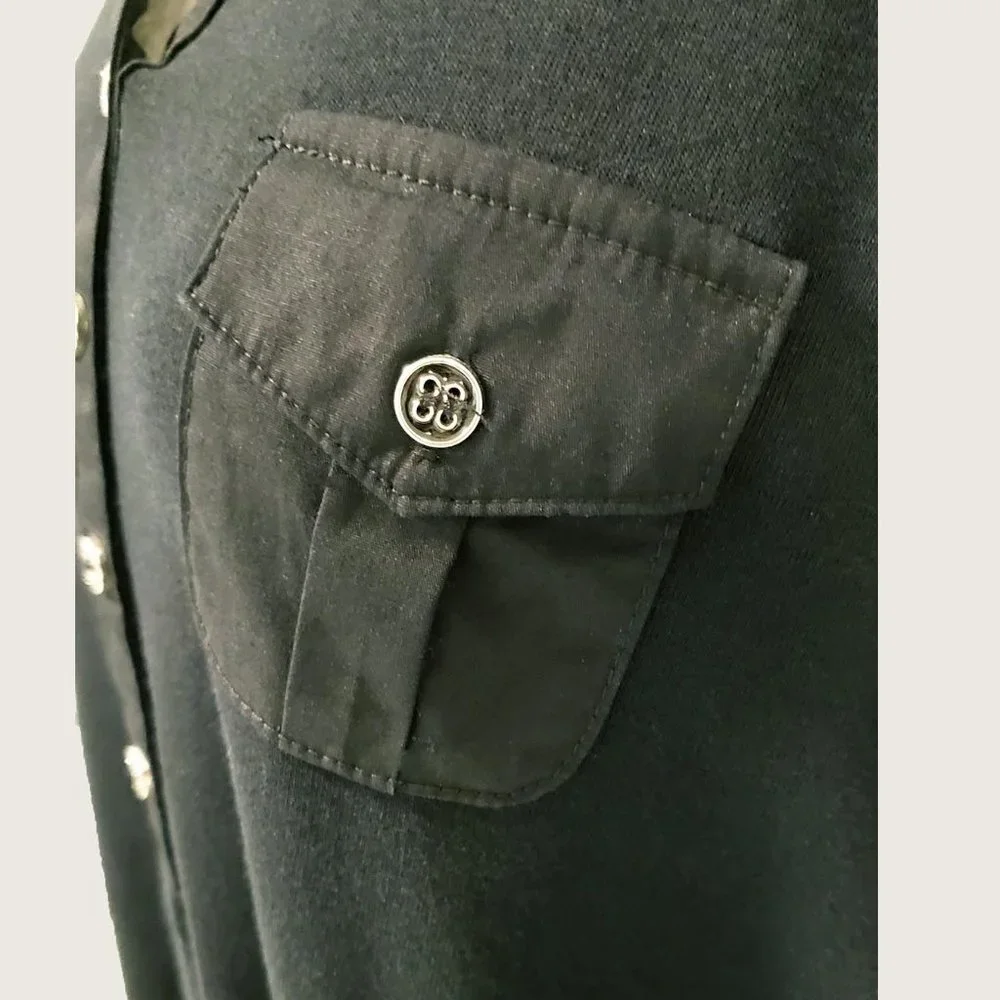 Karen Scott Four Button Top​ - Picture 6 of 8